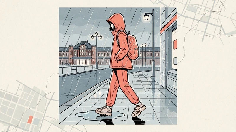 雨の日の長距離ウォーキング｜1時間20mm以上・警報・雷鳴で中止、レインウェア上下と替え靴下